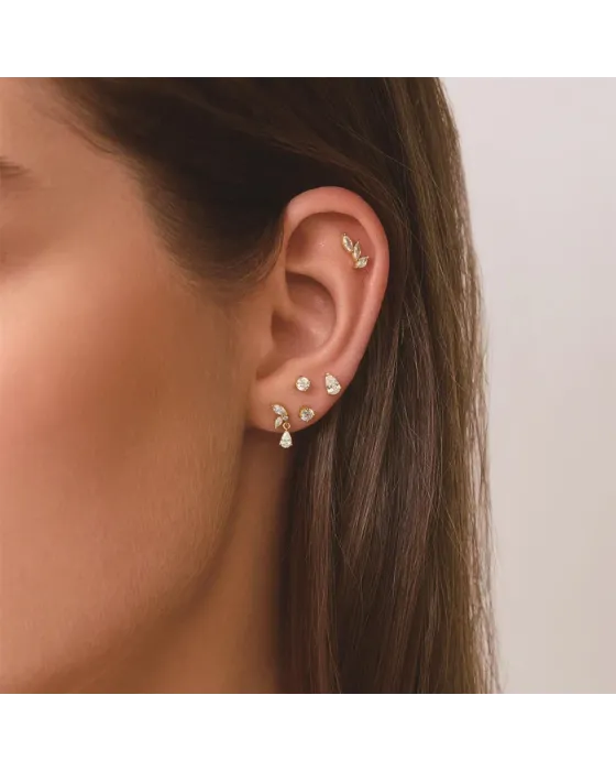 Σκουλαρίκι Ania Haie Pear Barbell Cuff E070-01G - 