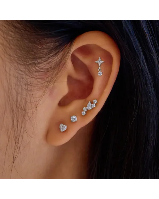 Σκουλαρίκι Ania Haie Constellation Barbell E070-10H - 