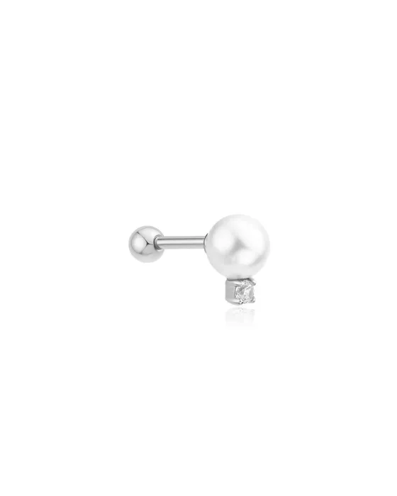 Σκουλαρίκι Ania Haie Pearl with Sparkling Accent Barbell E070-14H