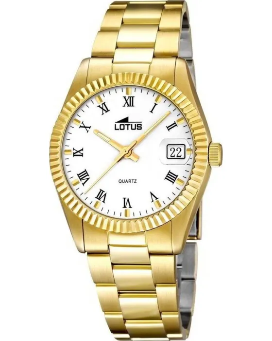 Women's / Men's watch Lotus L15799 / 1, White dial, Bracelet in Stainless Steel