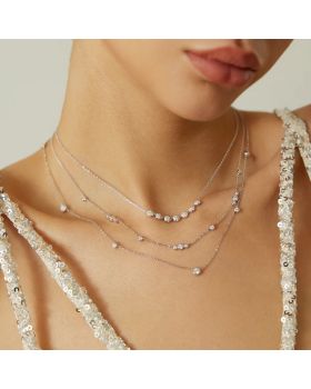 Κολιέ Ania Haie Silver Pavé Multi Beaded N065-07H - 