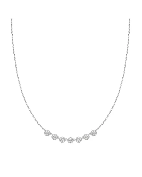 Κολιέ Ania Haie Silver Pavé Multi Beaded N065-07H