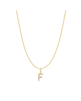 Κολιέ Ania Haie Gold Letter F Initial N074-14G