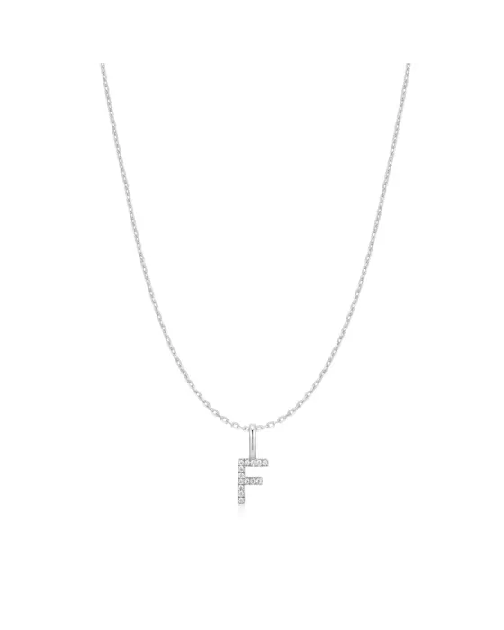 Κολιέ Ania Haie Silver Letter F Initial N074-14H