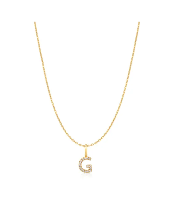 Κολιέ Ania Haie Gold Letter G Initial N074-15G