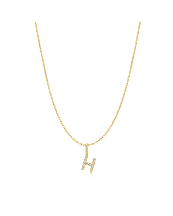 Κολιέ Ania Haie Gold Letter H Initial N074-16G