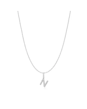 Κολιέ Ania Haie Silver Letter N Initial N074-22H