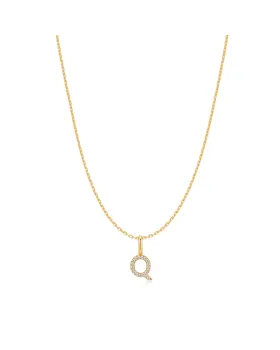 Κολιέ Ania Haie Gold Letter Q Initial N074-25G