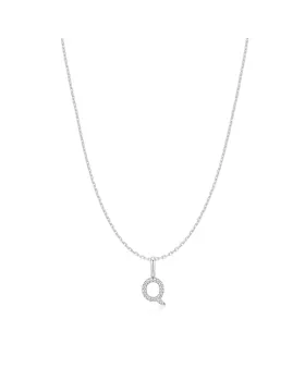Κολιέ Ania Haie Silver Letter Q Initial N074-25H