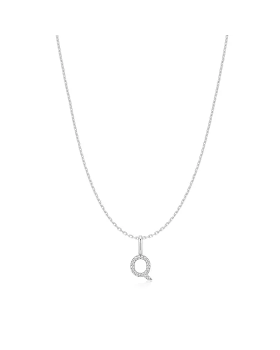 Κολιέ Ania Haie Silver Letter Q Initial N074-25H