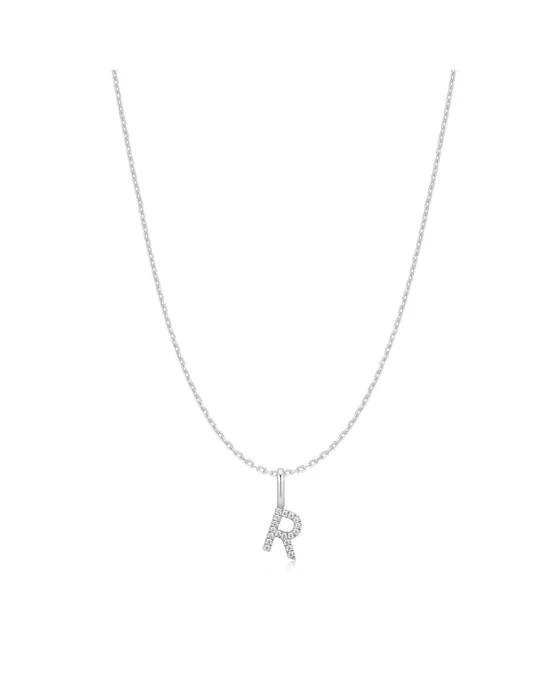 Κολιέ Ania Haie Silver Letter R Initial N074-26H