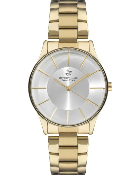 Γυναικείο ρολόι Beverly Hills Polo Club BP3286X.130, Ασημί καντράν, Μπρασελέ από Ανοξείδωτο ατσάλι