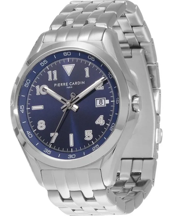 Male watch Pierre Cardin Vaugirard CF.1018.MS.1, Blue dial, Bracelet in Stainless Steel