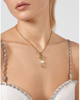 Κολιέ Philipp Plein Spiked Pearls PJ8EA05NU - 