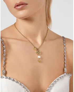 Κολιέ Philipp Plein Spiked Pearls PJ8EA05NU - 