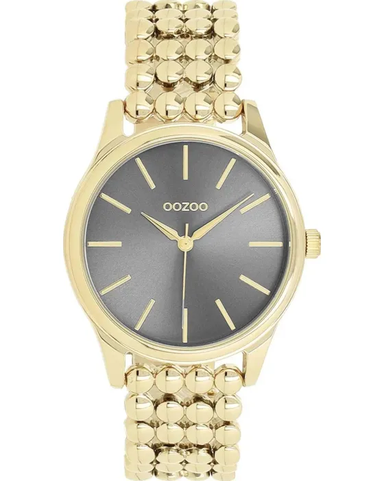 Women's watch Oozoo Timepieces C11674, Grey dial, Bracelet in Metallic