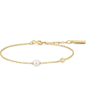 Βραχιόλι Ania Haie Shell Pearl and Bezel-Set Sparkle B075-01G