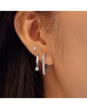 Σκουλαρίκια Ania Haie Medium Sparkle Heart E074-08H - 