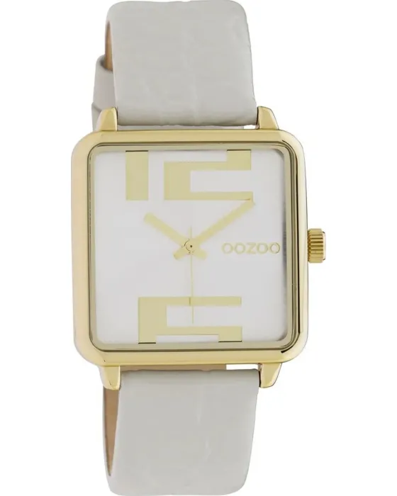 Women's watch Oozoo Timepieces C10365, Beige dial, Strap in Leather