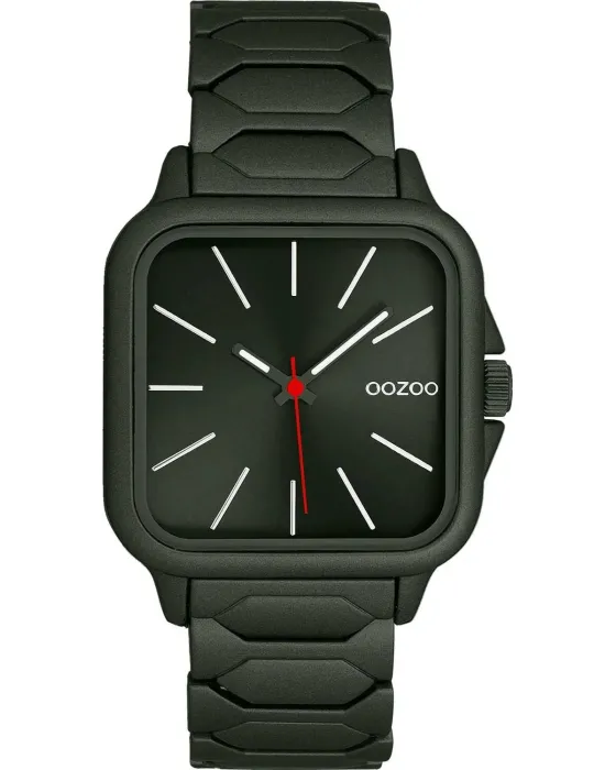 Women's / Men's watch Oozoo Timepieces C11662, Green dial, Bracelet in Metallic