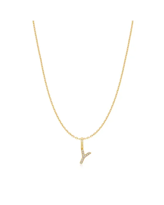 Κολιέ Ania Haie Gold Letter Y Initial N074-33G