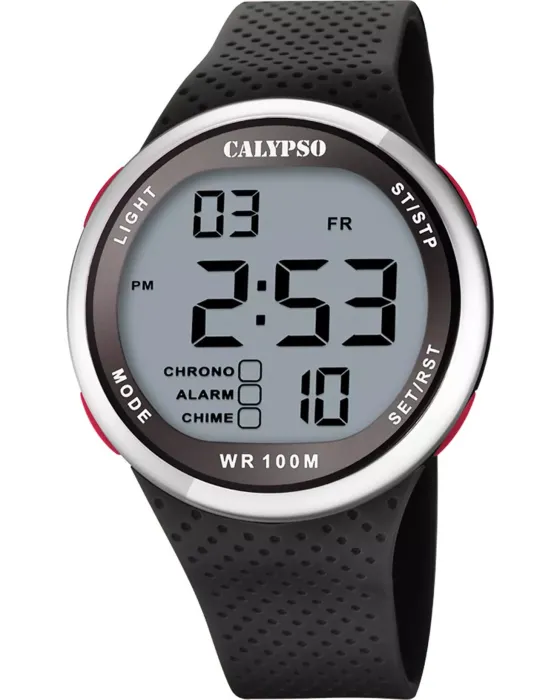 Male watch Calypso K5785/4, Digital dial, Strap in Rubber