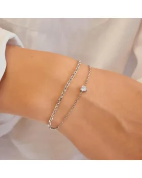 Ania Haie Sparkle Heart Bracelet B074-01H, view 2