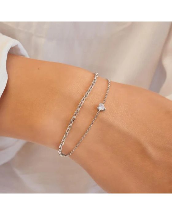 Βραχιόλι Ania Haie Sparkle Heart B074-01H - 