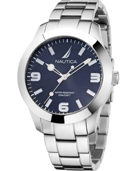 Male watch Nautica Pacific Beach NAPPBF201, Blue dial, Bracelet in Stainless Steel