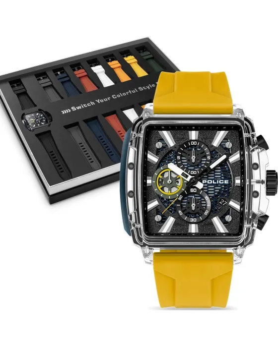 Police Clout Octet Chronograph BoxSet PEWGO00776X0
