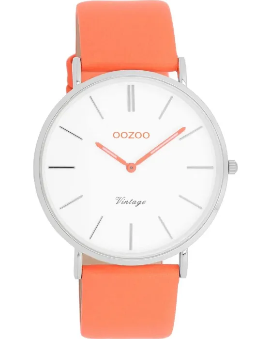 Women's watch Oozoo Vintage C20313, White dial, Strap in Leather