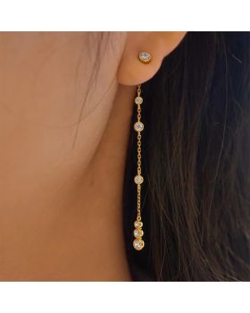 Σκουλαρίκια Ania Haie Cascade Station Drop E075-12G - 