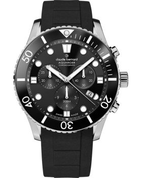 Claude Bernard Aquarider Chronograph 10252 3NBCA NIB