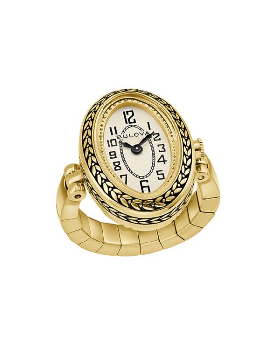 Bulova Classic Art Deco Ring Watch 97L188
