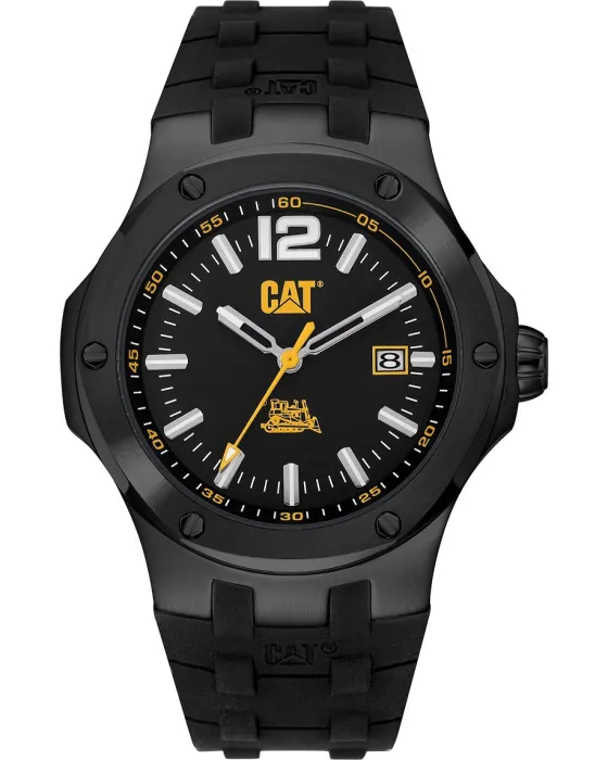 Ανδρικό ρολόι Caterpillar Navigo A916121131, Μαύρο καντράν, Λουρί από Σιλικόνη