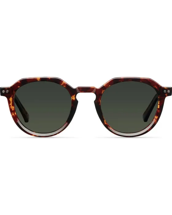 Sunglasses Meller Achawen Tigris Olive ACH-TIGOLI, Brown frame, Green lenses, UV400 CATEGORY 2