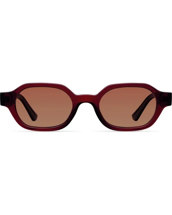 Γυαλιά ηλίου Meller Cumbi Maroon Brown CU-MAROONGBROWN, Καφέ σκελετός, Καφέ φακοί, UV400 CATEGORY 2