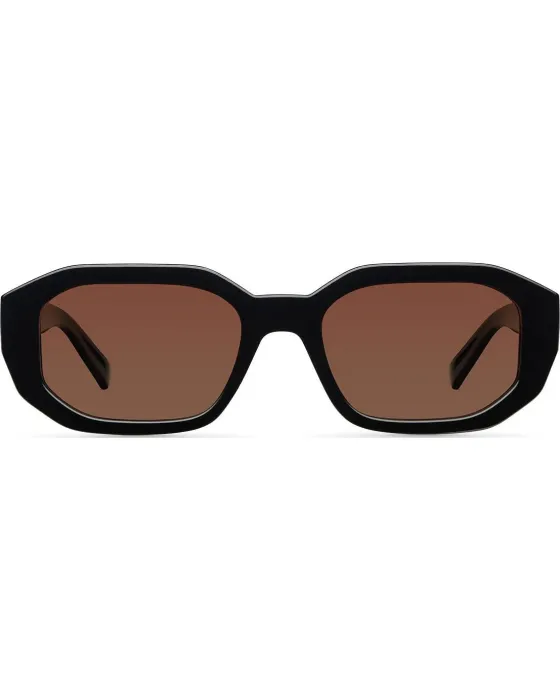 Sunglasses Meller Kessie Tutzetae Brown KES-TUTGBROWN, Black frame, Brown lenses, UV400 CATEGORY 3
