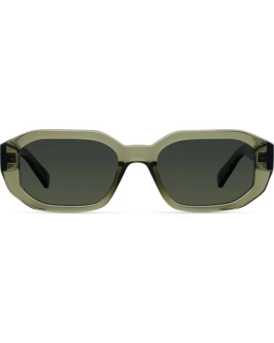 Sunglasses Meller Kessie Stone Olive KES-STONEOLI, Green frame, Green lenses, UV400 CATEGORY 3
