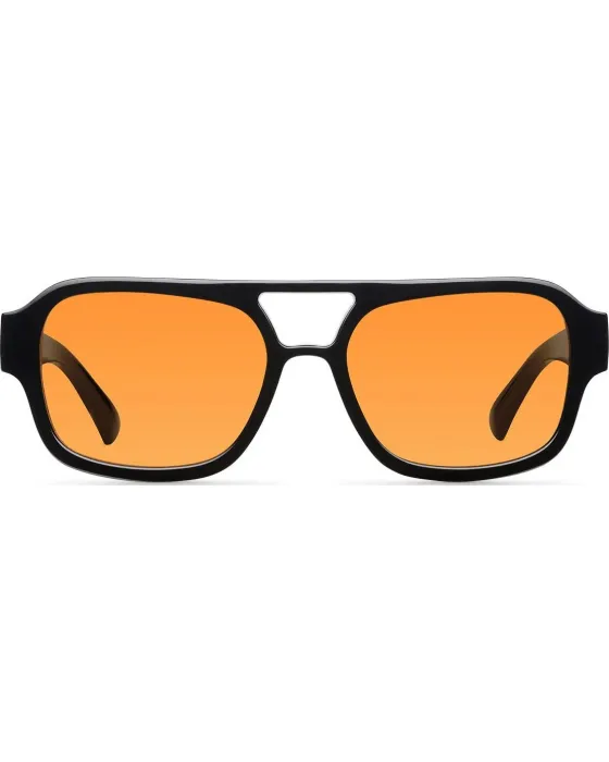 Sunglasses Meller Shipo Black Orange SP-TUTORANGE, Black frame, Orange lenses, UV400 CATEGORY 2