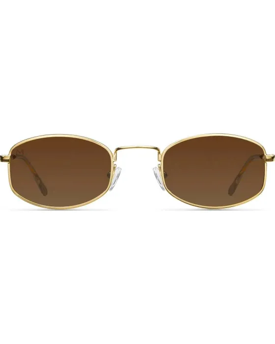 Sunglasses Meller Suku Gold Kakao S-GOLDKAKAO, Gold frame, Brown lenses, UV400 CATEGORY 2