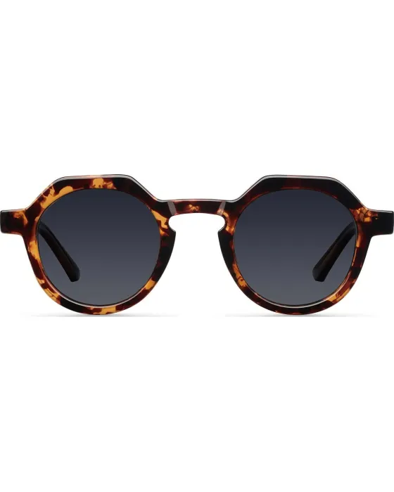 Sunglasses Meller Hasan Tigris Carbon HA-TIGCAR, Brown frame, Black lenses, UV400 CATEGORY 3