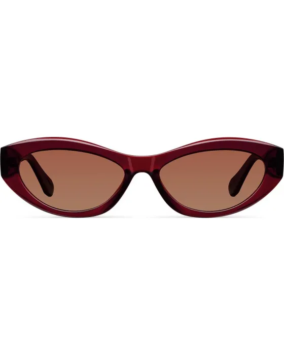 Sunglasses Meller Mara Maroon Brown MAR-MAROONGBROWN, Brown frame, Brown lenses, UV400 CATEGORY 2