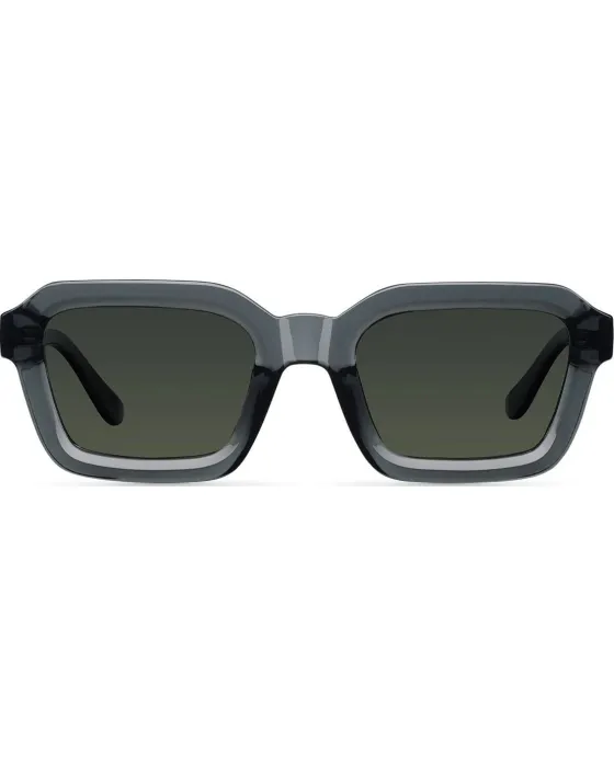Sunglasses Meller Nayah Fossil Olive NAY-FOSSILOLI, Grey frame, Green lenses, UV400 CATEGORY 2