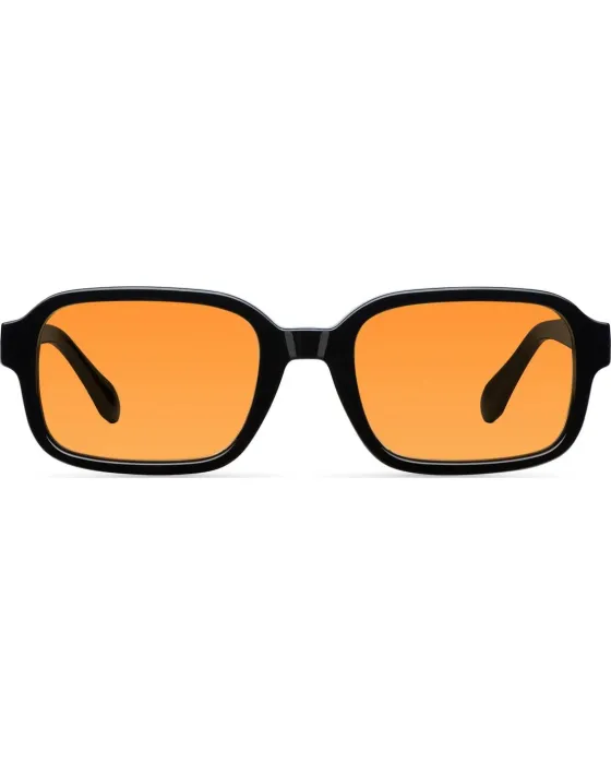 Γυαλιά ηλίου Meller Lebo Black Orange LB-TUTORANGE, Μαύρο σκελετός, Πορτοκαλί φακοί, UV400 CATEGORY 3