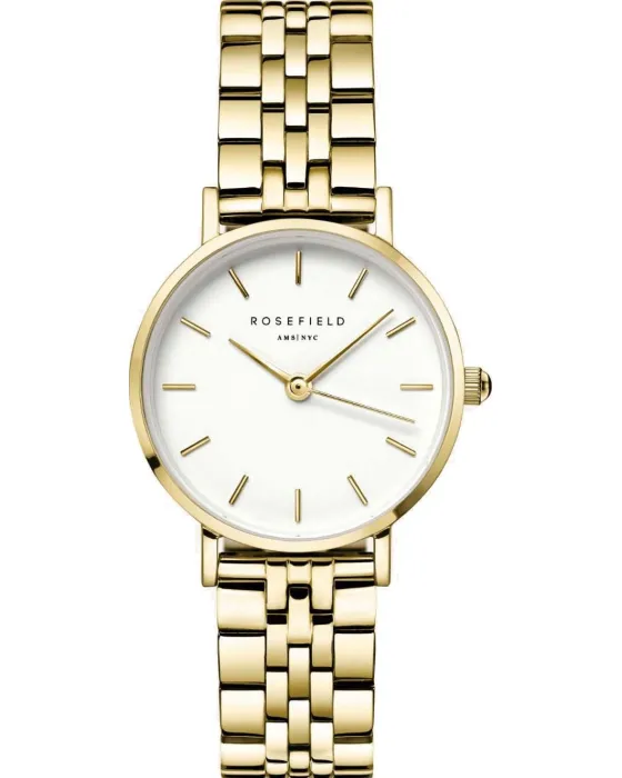 Female watch Rosefield Small Edit 26WSG-267, White dial, Bracelet in Stainless Steel