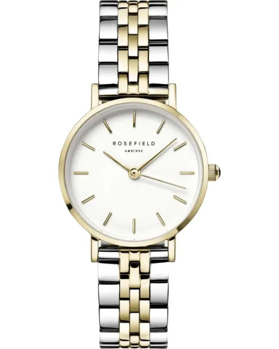 Female watch Rosefield Small Edit 26SGD-269, White dial, Bracelet in Stainless Steel