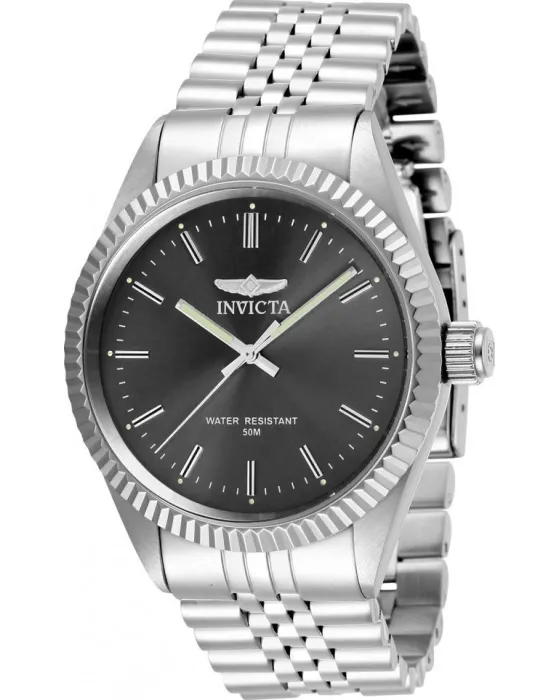 Men's watch Invicta Specialty 29372, Black dial, Bracelet in Stainless Steel