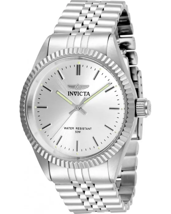 Ανδρικό ρολόι Invicta Specialty 29373, Ασημί καντράν, Μπρασελέ από Ανοξείδωτο ατσάλι