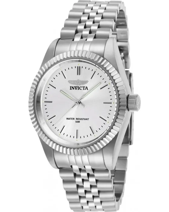 Γυναικείο ρολόι Invicta Specialty 29396, Ασημί καντράν, Μπρασελέ από Ανοξείδωτο ατσάλι